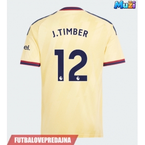 Lacne Muži Futbalové dres Arsenal Jurrien Timber #12 2026-27 Krátky Rukáv - Tretina
